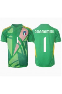 Italië Gianluigi Donnarumma #1 Doelman Voetbaltruitje Uit tenue EK 2024 Korte Mouw